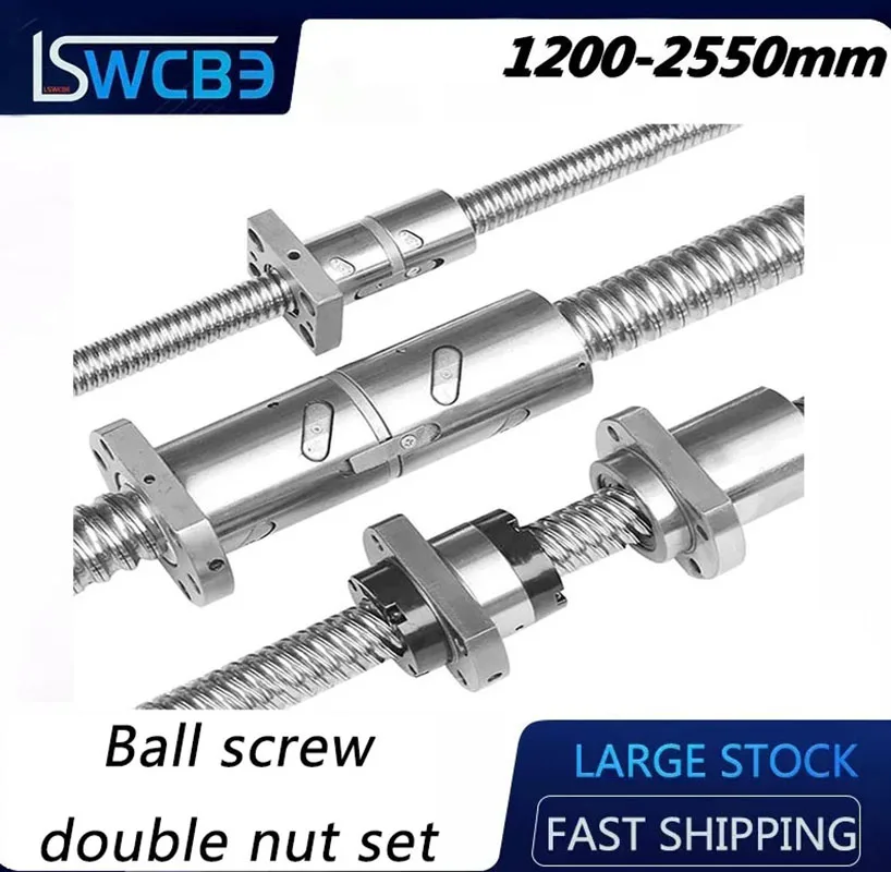 

Precision ball screw double nut set DFU 1605 2005 2505 3205 3210 4005 4010 unprocessed high-speed silent transmission module