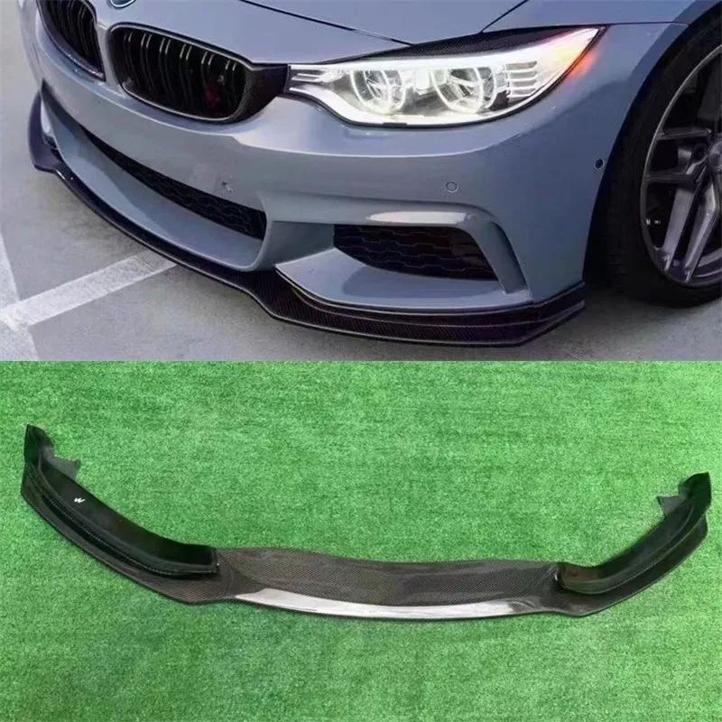 

For BMW 4 Series F32 F34 F36 2013-2020 Real Carbon Fiber Front Lip Front Bumper Lower Lip Under Spoiler Car Accessories Body Kit