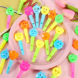 20pcs Cute Smiley Face Whistle Cartoon Plastic Whistle Toy Kids Birthday Gifts Party Favor Treat School Guest Goodie Bag Fillers
