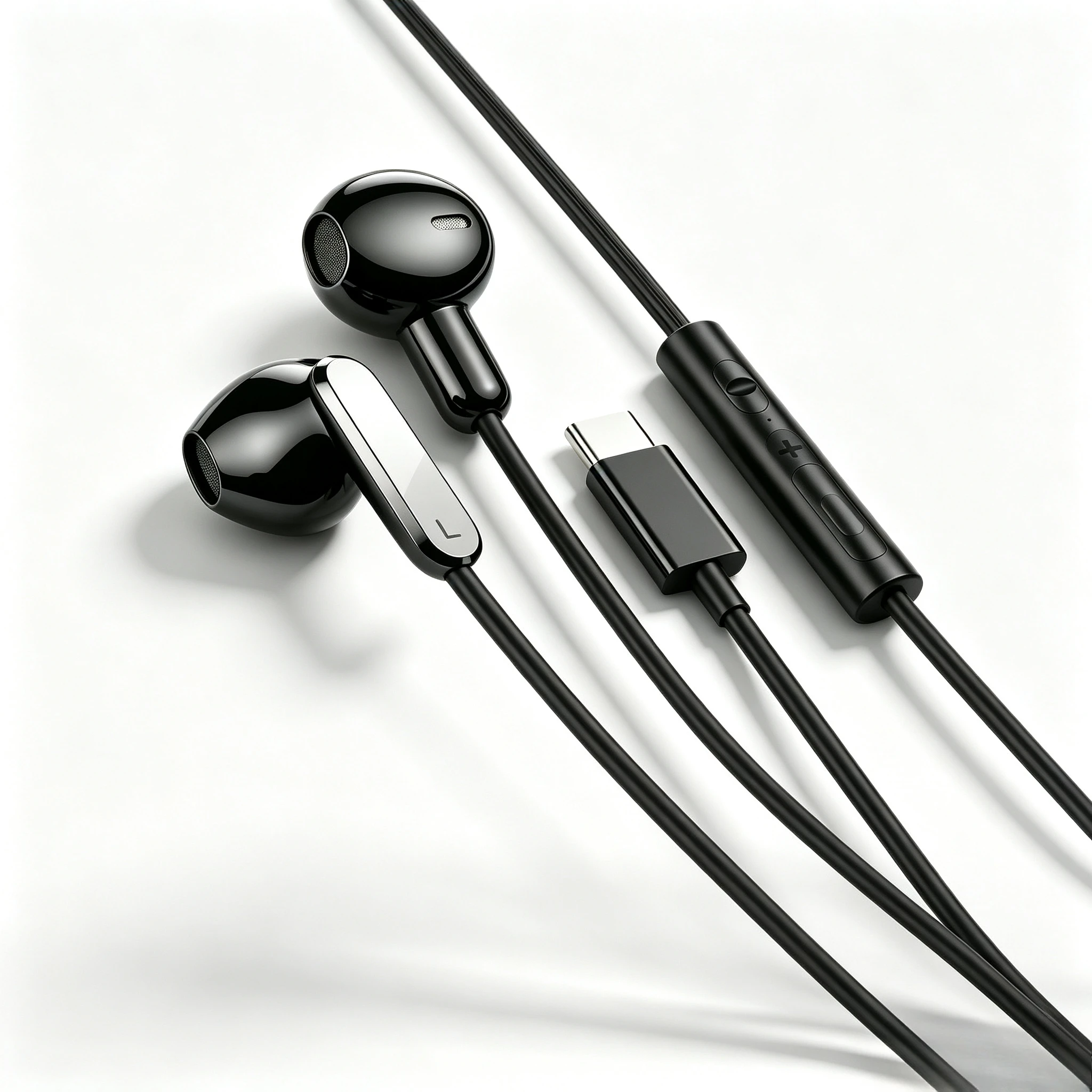 Wired Gaming In‑Ear Headsets  Dual 3.5mm Type‑C Port HiFi Bass Stereo Sound with Volume Control for Game & Music