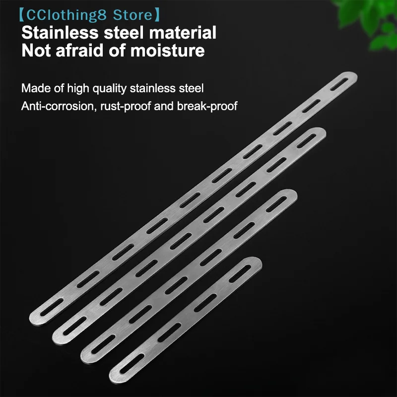 Stainless Steel Flat Corner Bracket Mending Joining Plate Repairing Fixing Connector Furniture Cabinet Shelves Brace 【AliS8】