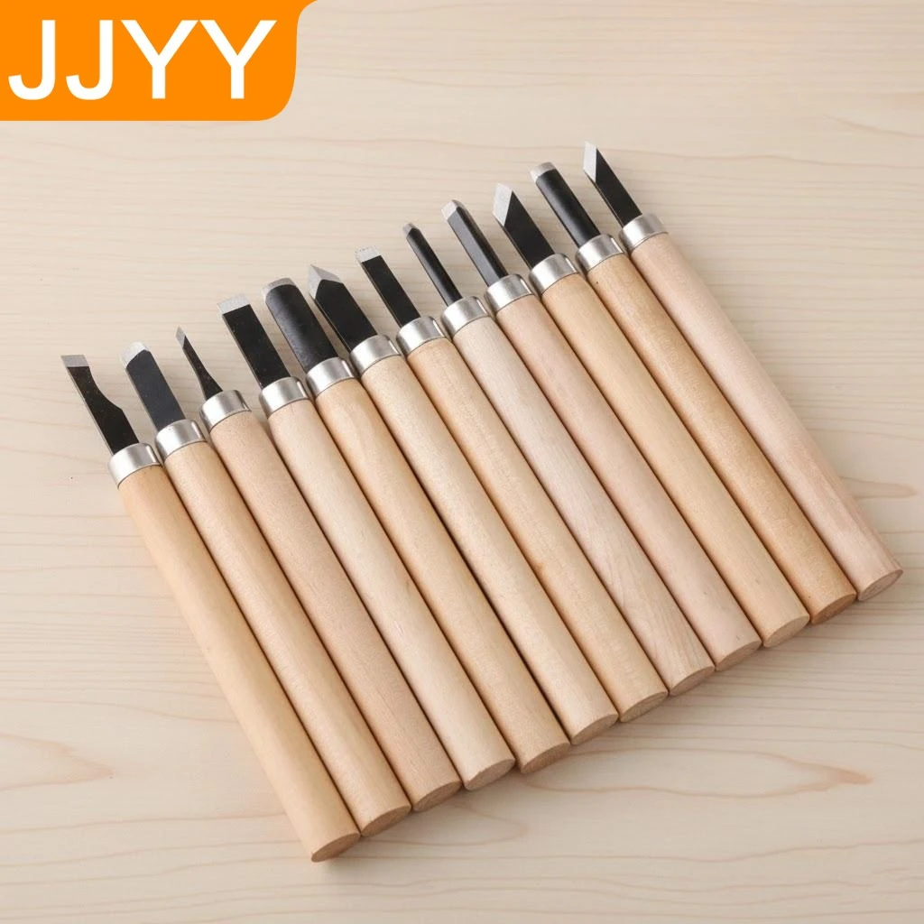 Wood Carving Chisels Set 3 6 12PCS Basic Woodworking Tools DIY Hand Tools Detailed Gouges Wood Cut Tools