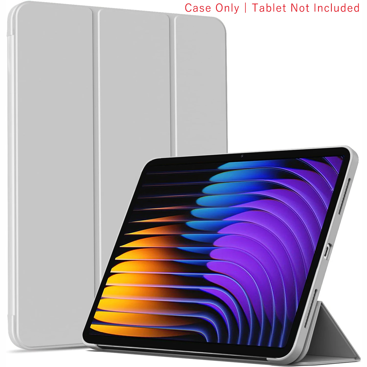 Dreifach faltbare Flip-Hülle für Xiaomi Pad 7/Pad 7 Pro 11,2 Zoll 2024, magnetischer Ständer, PU-Leder-Schutzhülle, automatische Schlaf-/Wachfunktion