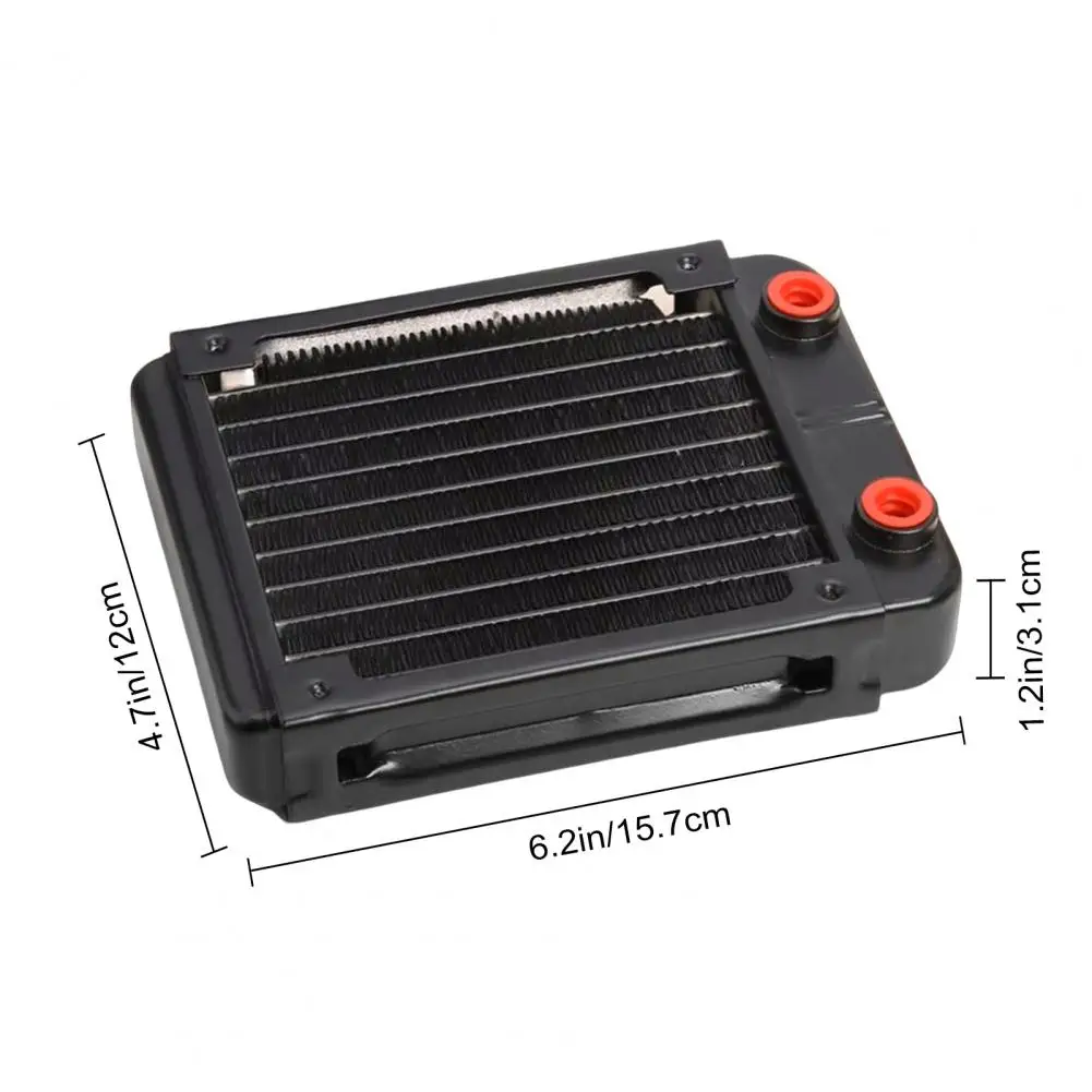 120 ミリメートル水冷ラジエーター広く使用されている G1/4 スレッドアルミ熱交換器ラジエーター PC クーラーヒートシンク