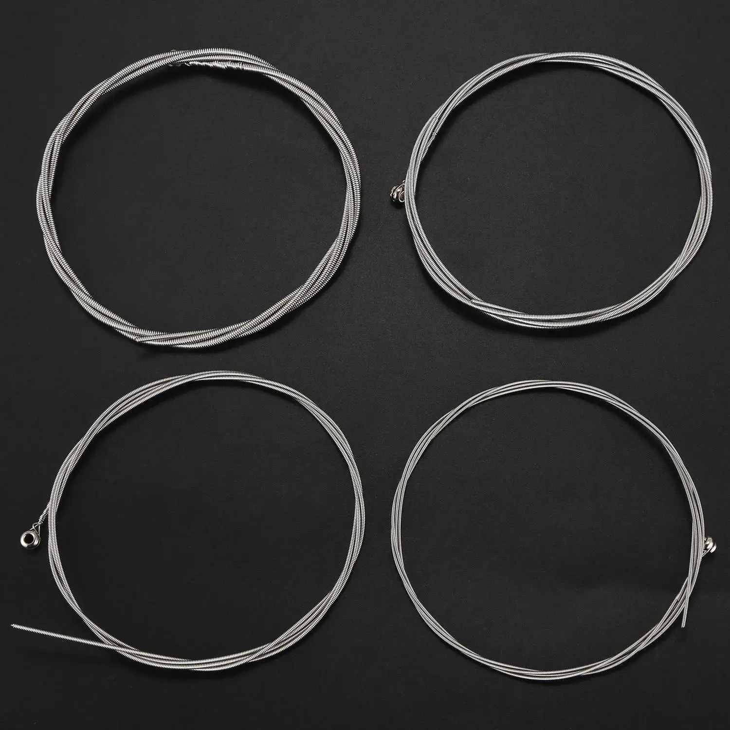 Set of 4 Steel Strings for 4 String Bass Guitar