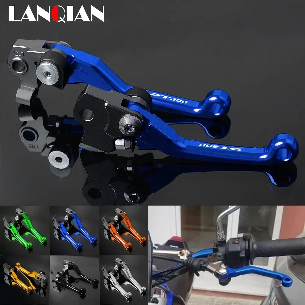 For Yamaha DT200 Dirt Bike Pivot Lever Motorcycle Aluminum Brake Clutch Lever DT 200 1988 1989 1990 1991 1992 1993 1994 Parts