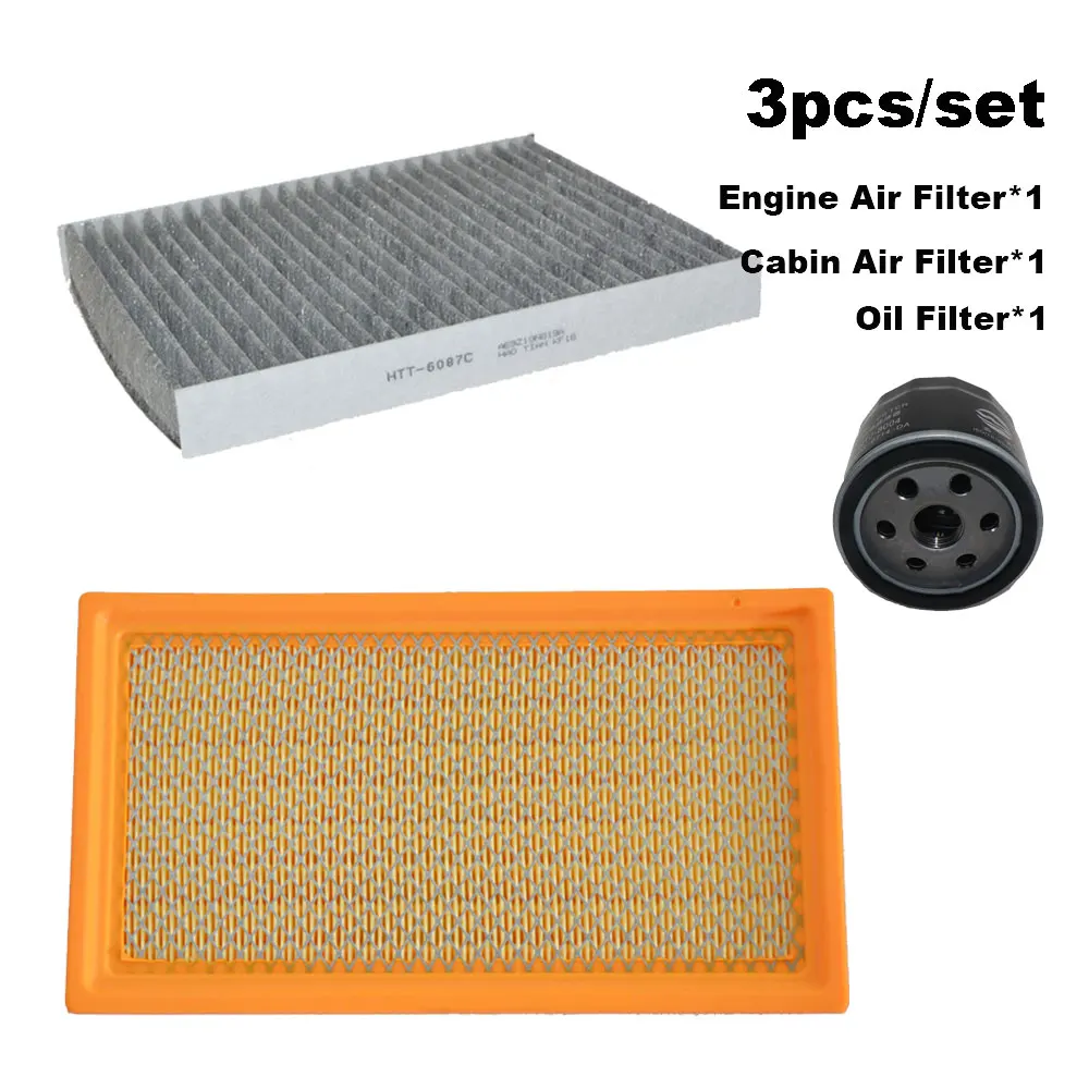 3 قطعة مجموعة مرشحات لفورد اكسبلورر MK5 2.0T 2013 توروس 2010 لينكولن MKS MKT 2009 المقصورة التيار المتناوب محرك الهواء مجموعة مرشح زيت الملحقات #1