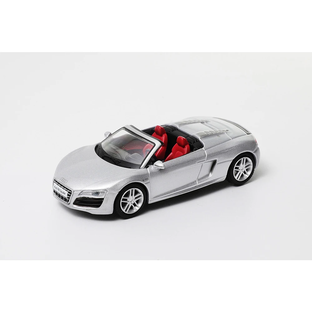 DCT 1/64 R8 左舵モデルコンバーチブル合金車モデルダイキャストグッズスポーツカーコレクションおもちゃステーション車両