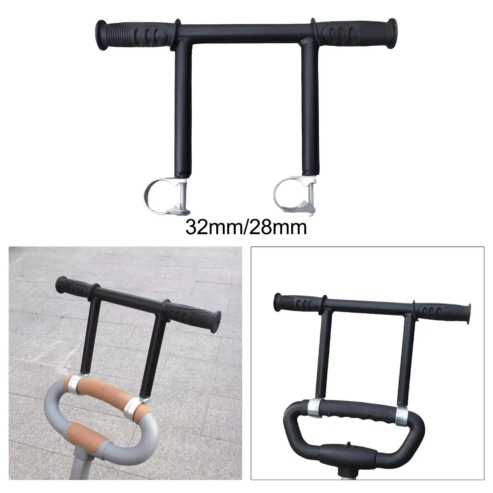 Handlebar extender, metal stroller handle extender, universal stroller extension