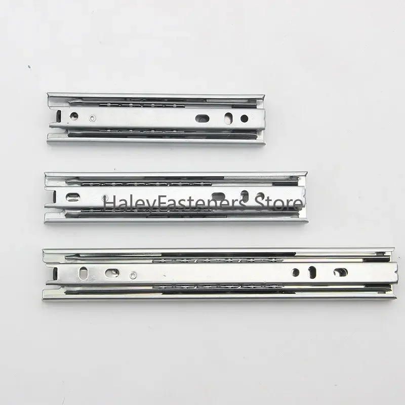 2 Pieces/pair Drawer Track Drawer Slide Three Rail Drawer Guide Rail Slide Rail  Furniture Hardware Fittings, Slipway