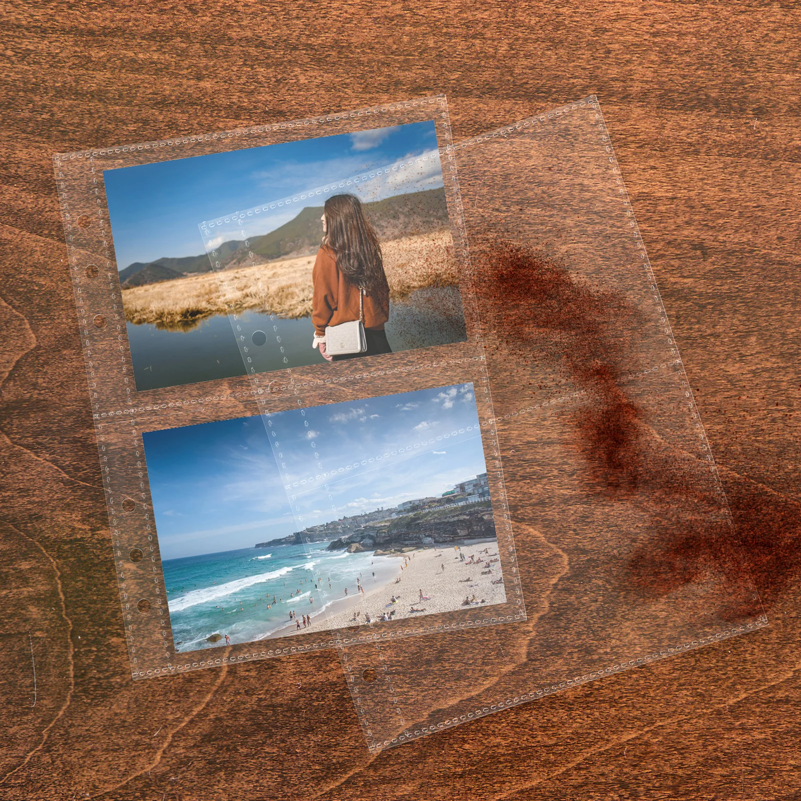 50 قطعة بطاقة الصور كم واضح قابلة لإعادة الاستخدام ألبوم الصور صفحات الموثق حماية شفافة لبطاقات الهدايا الائتمانية بطاقات بريدية #5