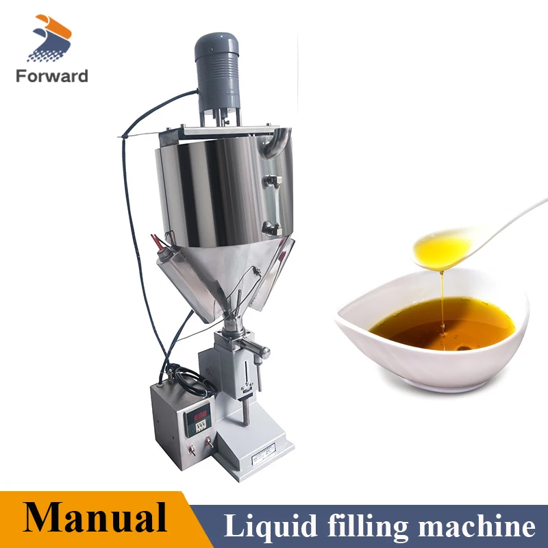 

5-50ml Food Filling Machine Manual Stainless Steel Paste Dispensing Liquid Beverage Packing Equipment