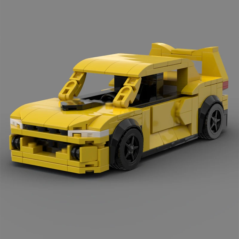 City Car Model MOC Building Bricks WRX High-Performance Sports Sedan Modular Technology Children Holiday Gifts Assemble Toy Suit