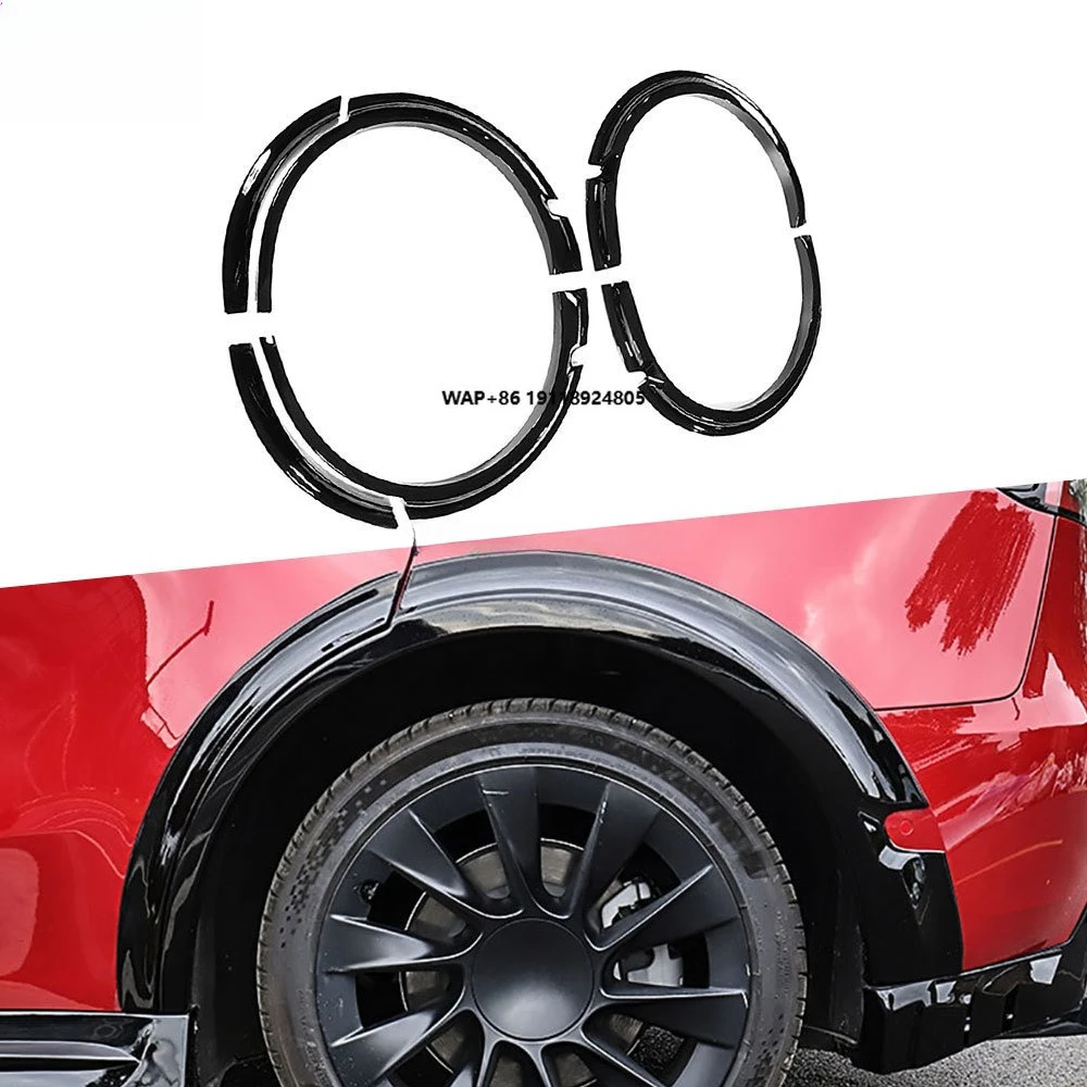 

ABS Gloss Black Bumper Side Wide Body Wheel Eyebrow Body Kits Car Protect for Model Y 2021+ Car Styling