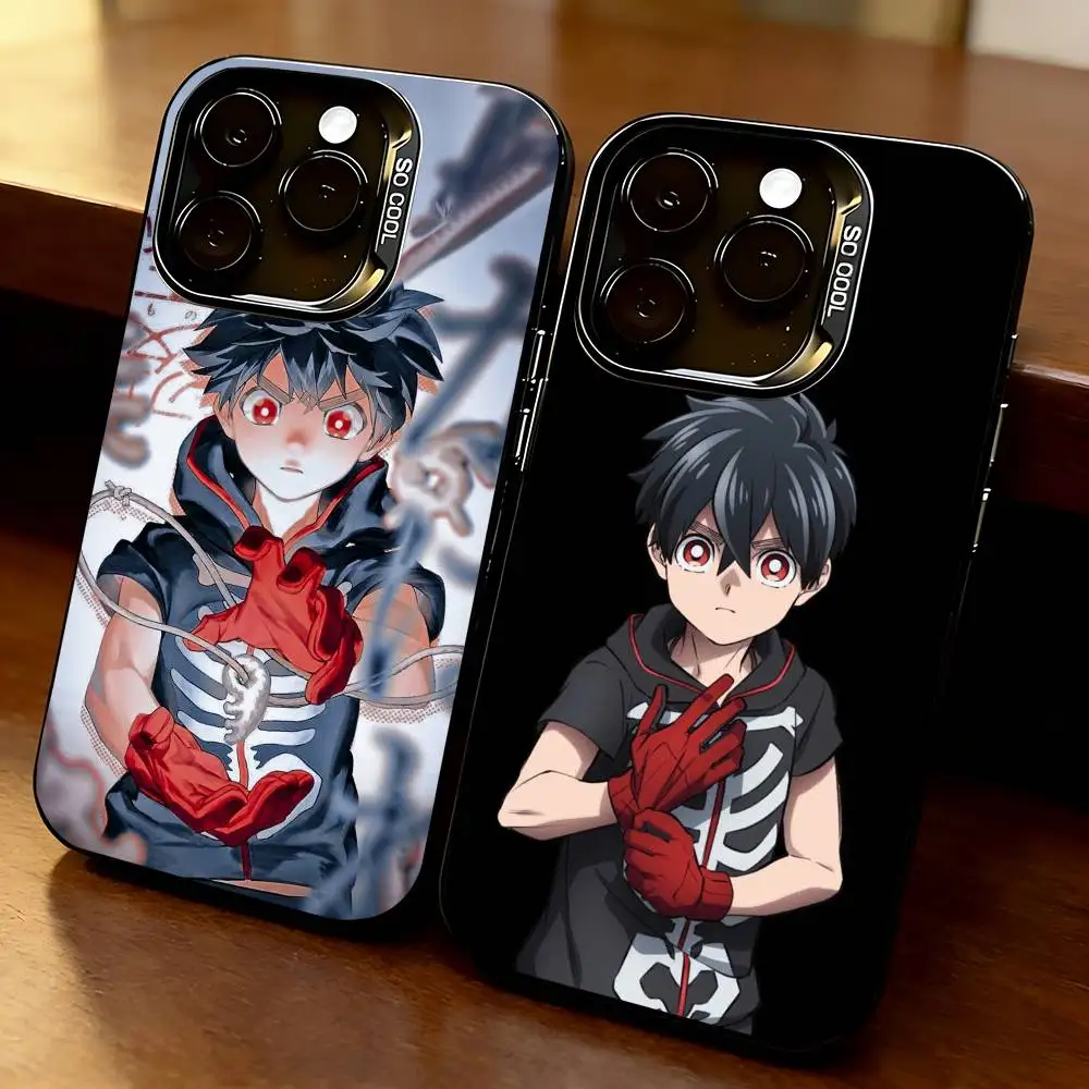 

K-Kemono Jihen K-Kabane Kusaka Phone Case For iPhone 17,16,15,14,13,12,11 Plus,Pro Max,XS,Colored Silver Plated Inside Cover