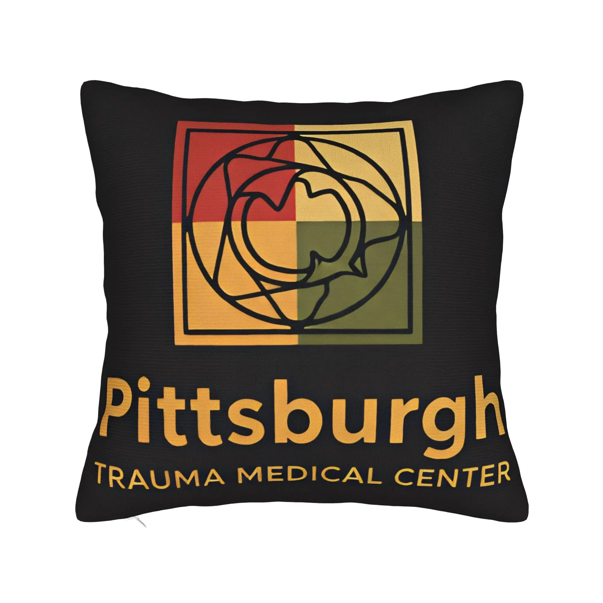 Pillow Case Pittsburgh Trauma Medical Center Square  Pillow Cover For Living Room Sofa Cute Funny Pillowcases