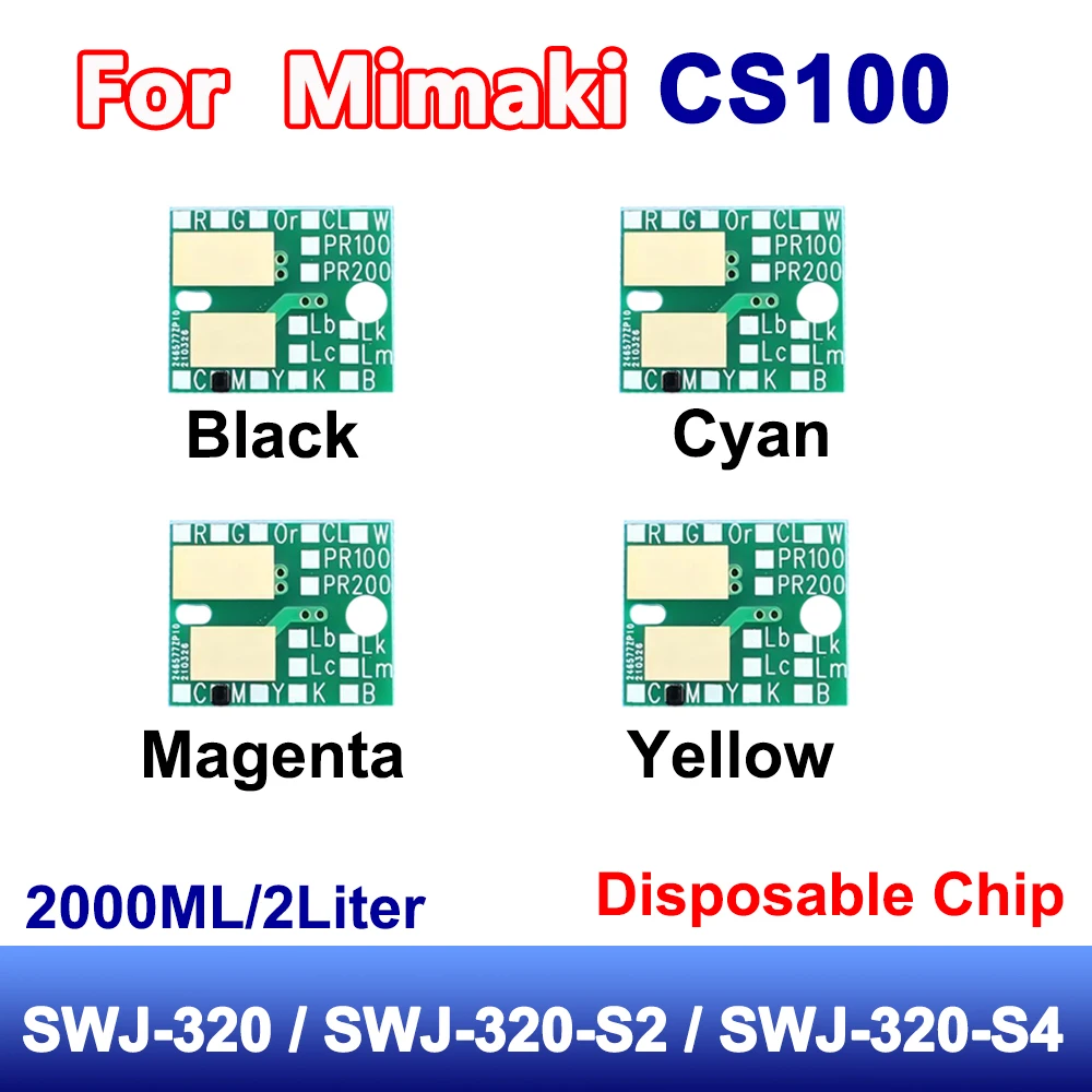 

Одноразовый чип для бутылки с чернилами на 2000 мл/2 литра CS 100 для Mimaki SWJ-320 SWJ-320-S2 SWJ-320-S4 SWJ320