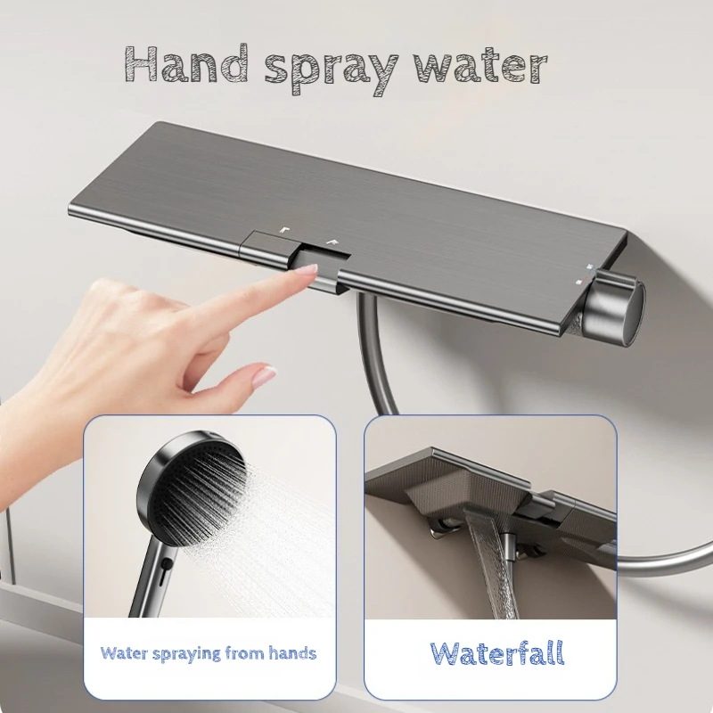 Adjustable Shower Column Multifunctional Shower Trim System High Hardness Bathroom Fixtures Wear Resistant Showers Faucets view 5