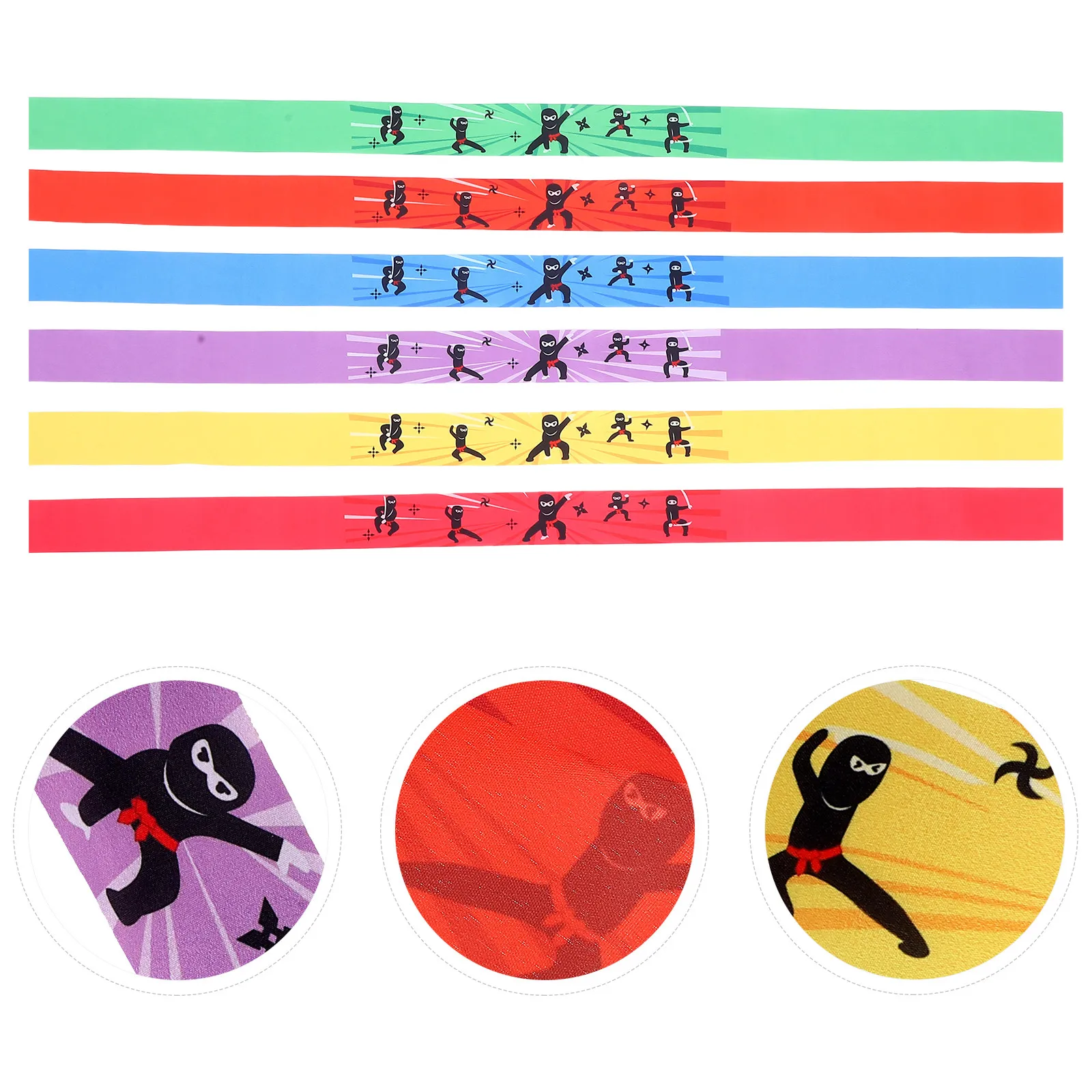 

Набор из 6 повязок на голову в японском стиле, широкие, для карате, приготовления суши, костюмов поваров, впитывающие пот, дышащие, для мужчин и женщин