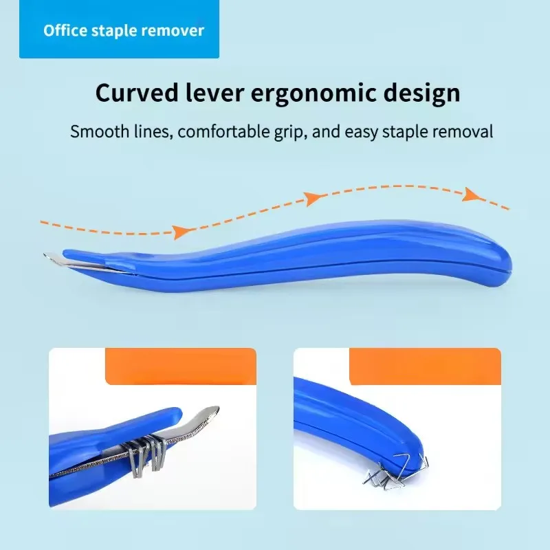 Staple Remover Removable Magnetic Head Less Effort Staple Removal Tool for Home Office School Supplies Stationery