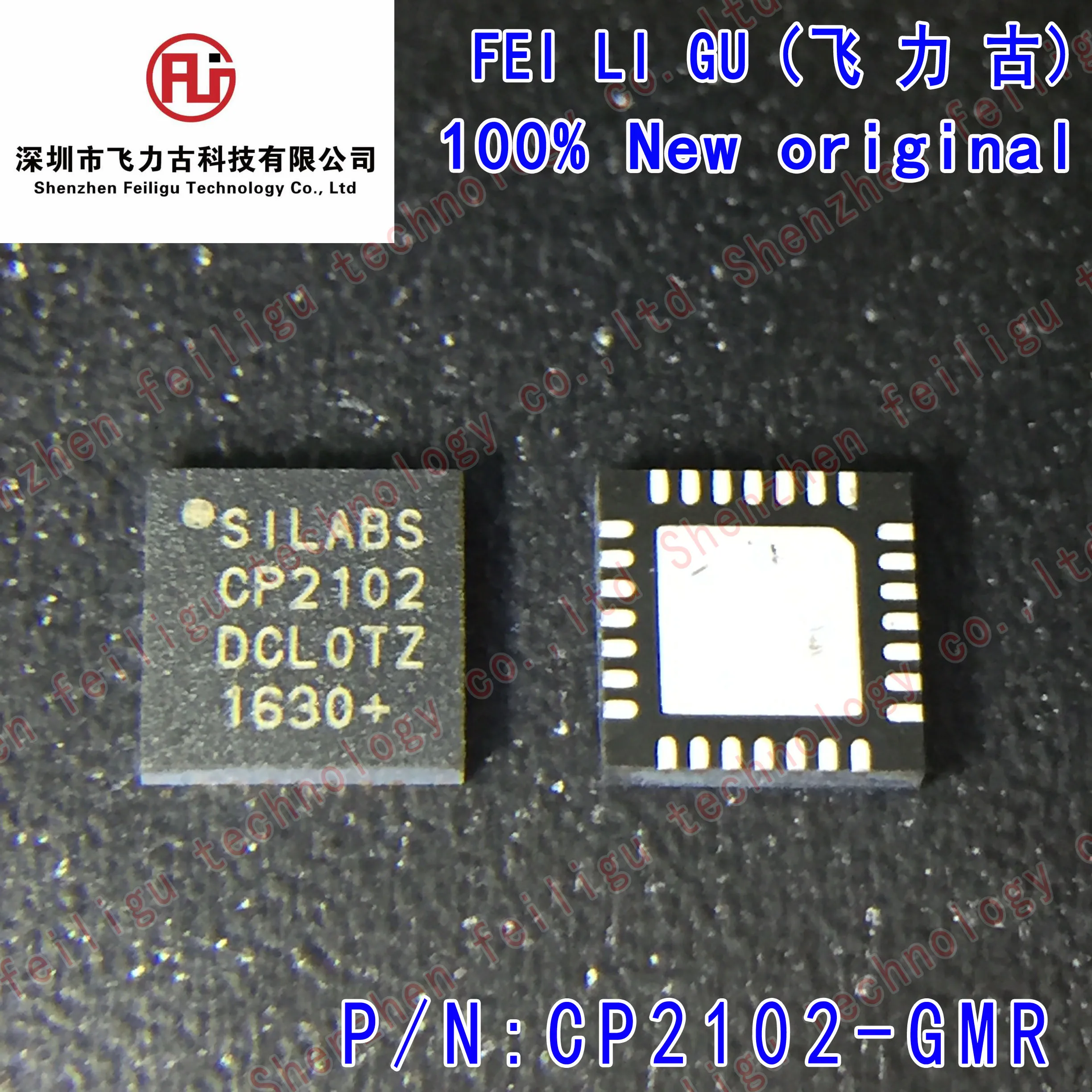 1/10/30PCS 100% New original CP2102-GMR CP2102-GM Screen printing:CP2102 Package:QFN28 USB to UART interface chip