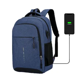 Mochila de moda con carga USB para hombre, antisalpicaduras, antiarañazos, duradera, de múltiples capas, dividida, para viajes, negocios, ocio, mochilas escolares