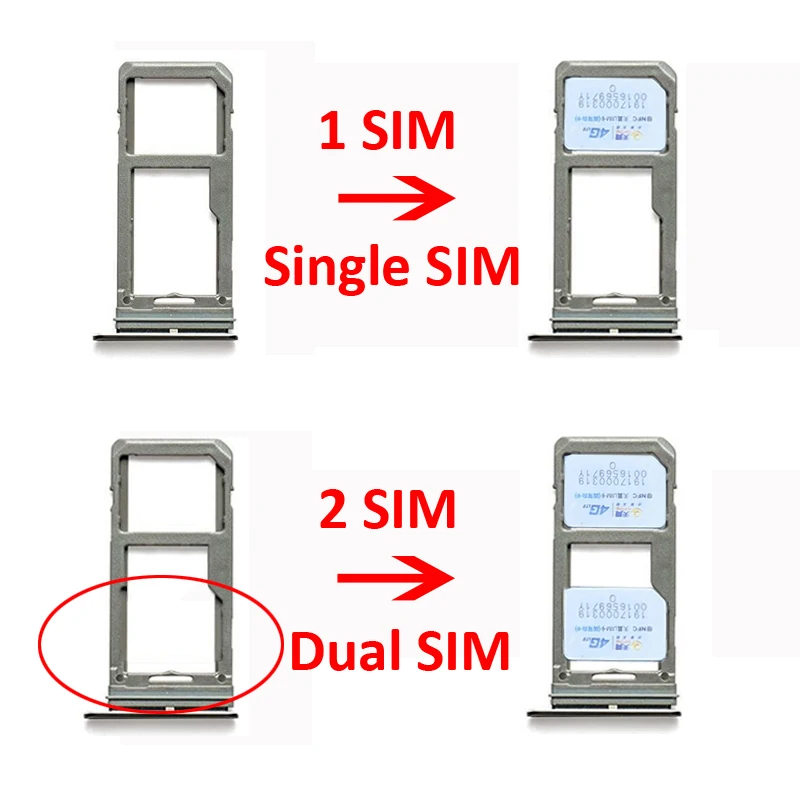 Sim Tray Adapter For Samsung Galaxy Note 9 N960 N960F N960N N960U N960U1 N960W Phone Housing SIM Micro SD Card Holder