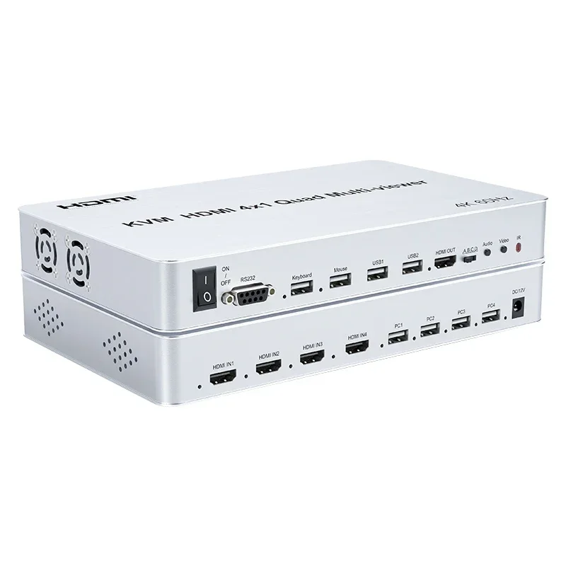 

4x1 hdm i seamless multiviewer 4k hdm i 60hz 4 Screen Splitter 4k hdm i Quad With Kvm Switch