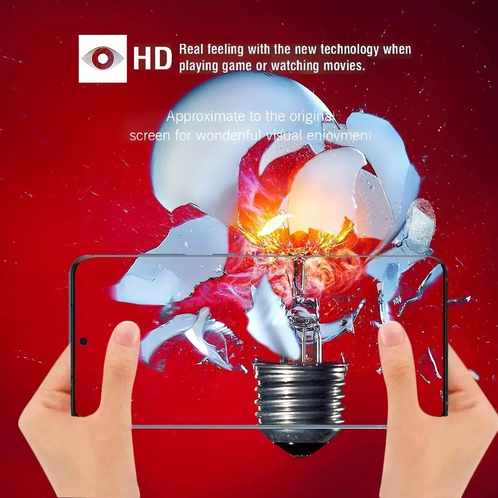 

Защитная пленка для экрана Samsung Galaxy S20 +, 2/4 шт., 9H, с изогнутыми краями и клеевым слоем по четырем сторонам