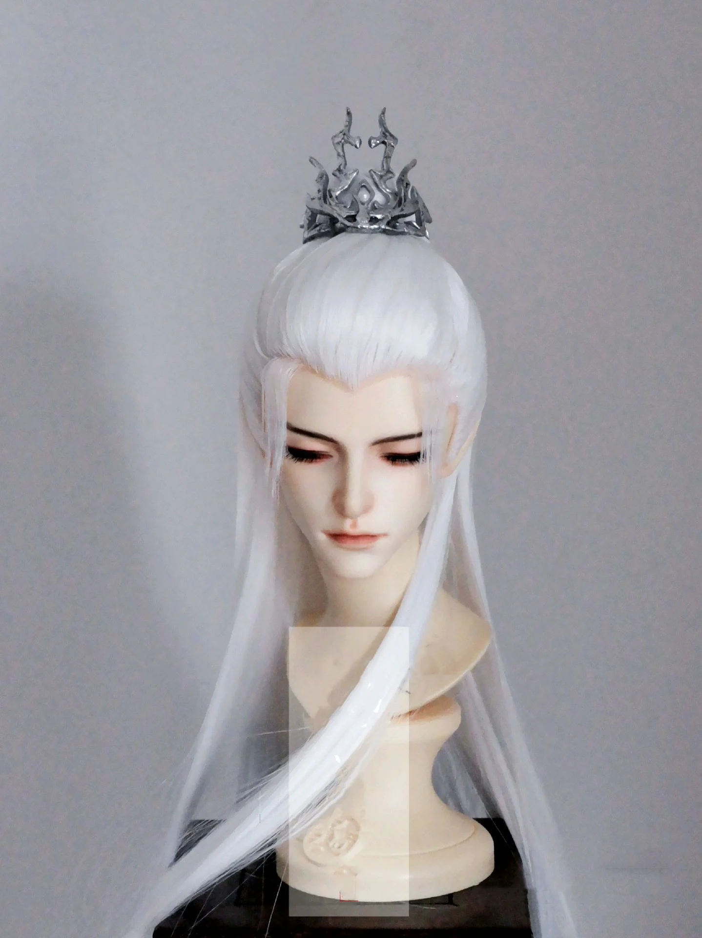 

1/3 Scale BJD Ancient Costume Wig Hanfu Long Hair Retro Samurai Wigs For BJD/SD SD13 Girl SD17 SSDF ID75 Doll Accessories C2312