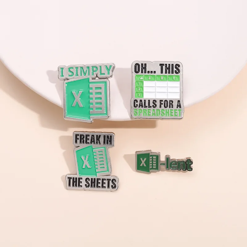 New Green Word Worksheet Design For Workers Clothing Accessories Collars Badges Brooches Versatile Gifts Wholesale