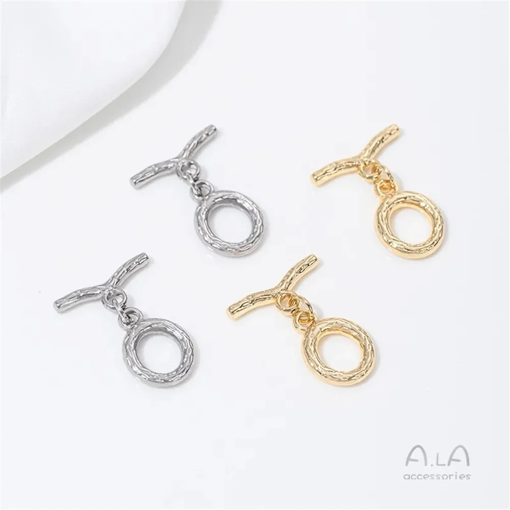 Tree Grain OT Buckle Stainless Steel Branch Buckle DIY Bracelet Necklace Connecting Buckle Jewelry Accessories