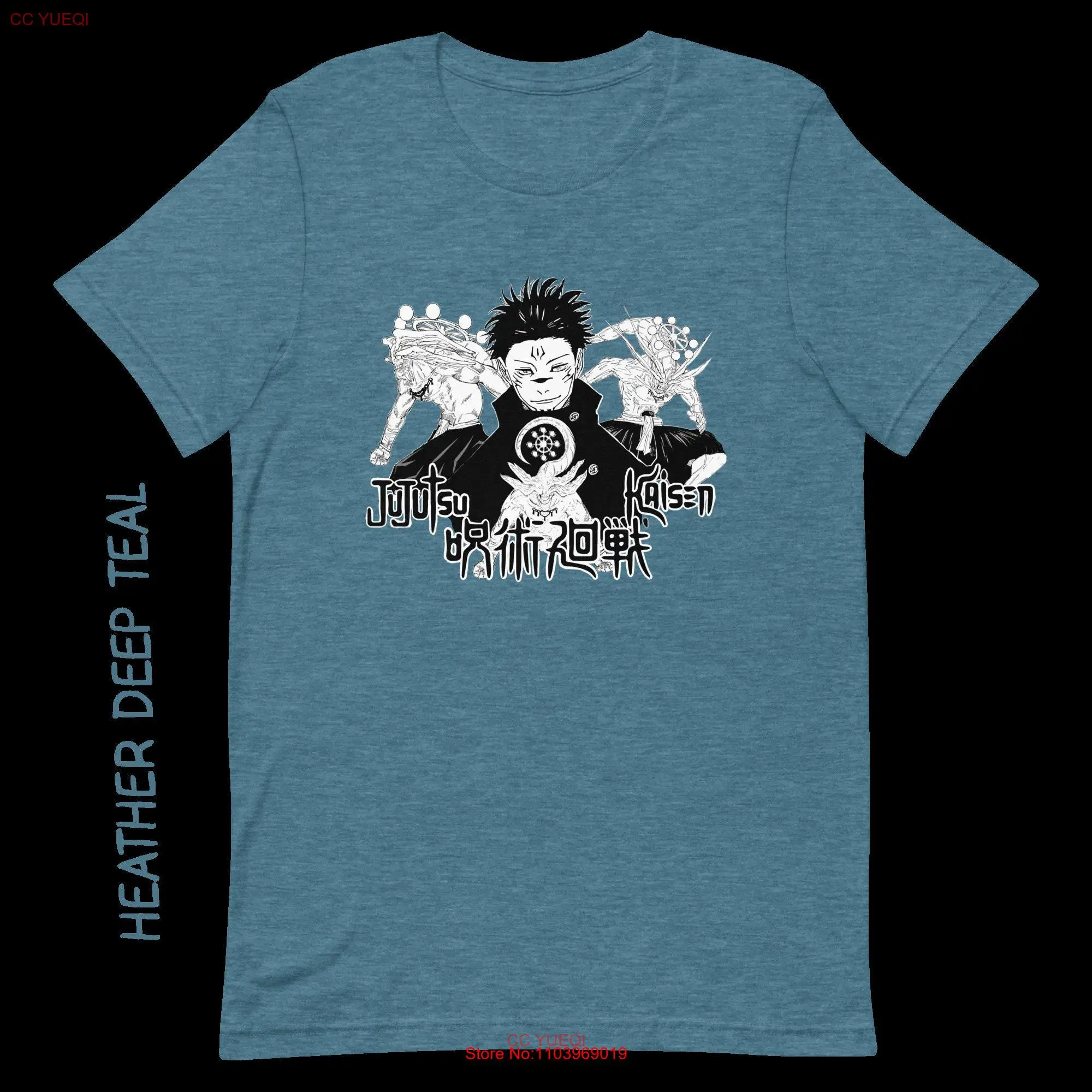 Mahoraga sukuna, футболка shinigami с изображением Божьей смерти, рубашка jjk с изображением темных духов, призрака, аниме, манга, оркул, готический оккульт