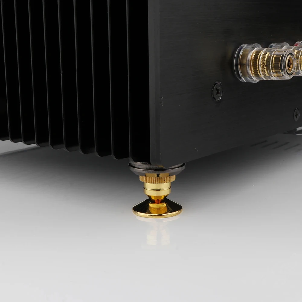 4 pçs 28*25mm spesker stands picos pés de bronze alta fidelidade áudio alto-falante amplificador plataforma giratória isolamento pico pés cd player dac