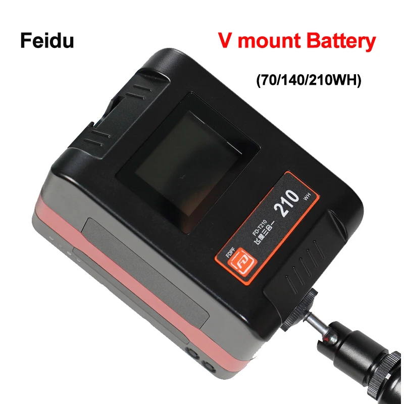 Feidu 3-in-1 V-port Battery T70/140/210PD100W Fill Light Battery Camera Battery For Camera Laptop Fill Light Charger