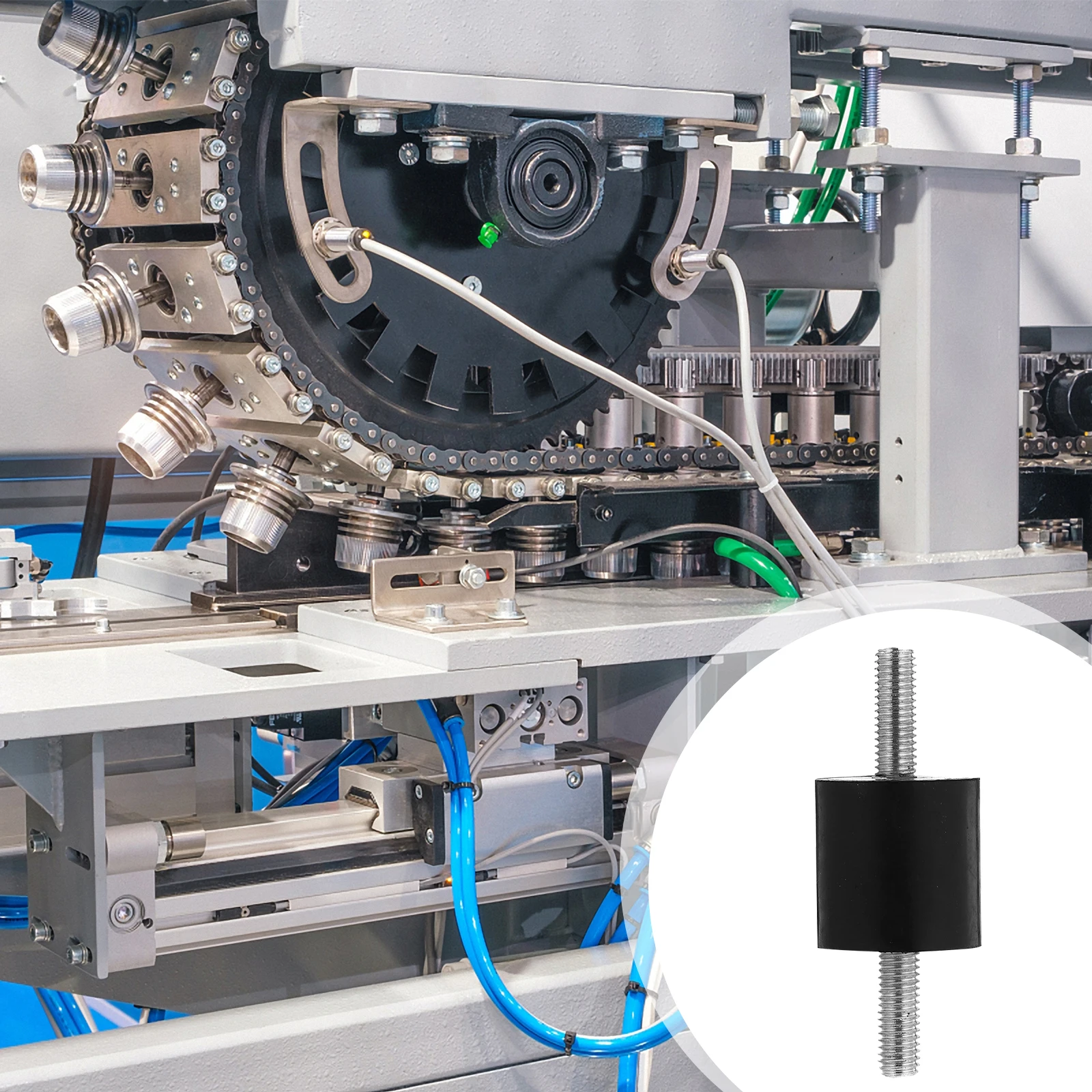 

Rubber Vibration Isolators Mounts Absorber Anti Shock Silent Block Resilient Protect Machine Reduce Noise Motors Stable