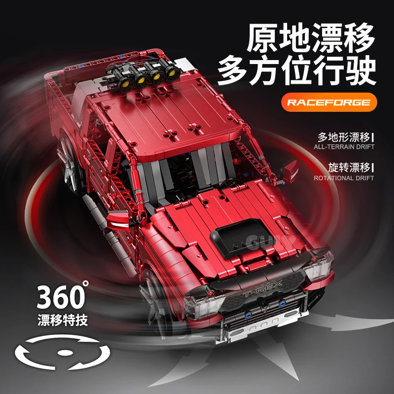 NA STANIE 10633 MOC Techniczny RC SUV Klocki Model Pickup Cegły Zabawki do Składania dla Dzieci Zestawy Prezentowe na Boże Narodzenie