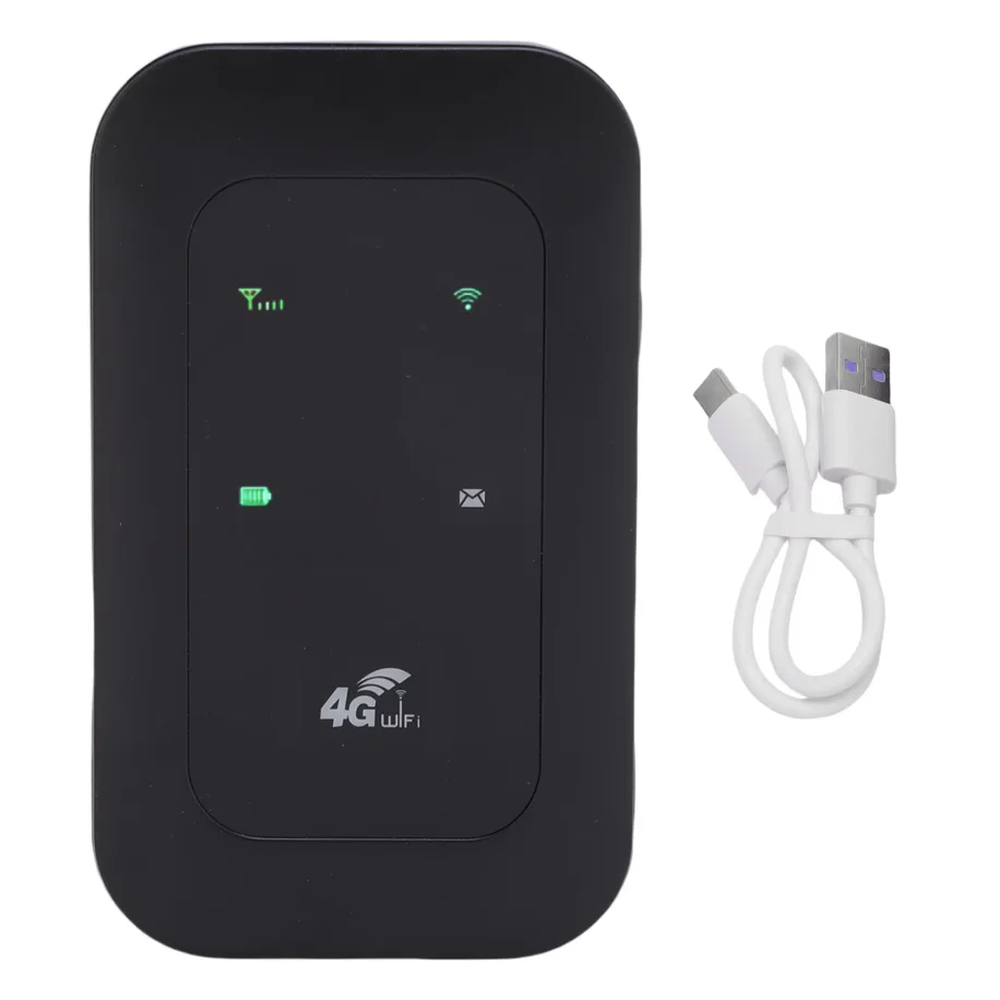 Roteador WiFi móvel Bateria de 2100mAh suporta 10 dispositivos conectados 4G 5G WiFi Hotspot 300Mbps portátil de alta velocidade para negócios