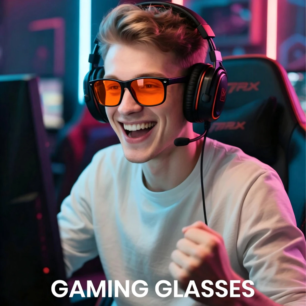 Okulary do gier z pomarańczowy – Gaming Glasses Blue Light recenzja i cena