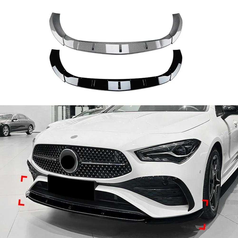 Front Bumper Lip Spoiler Side Lower Splitters Body Kit For Mercedes Benz CLA Class C118 X118 2023+AMG