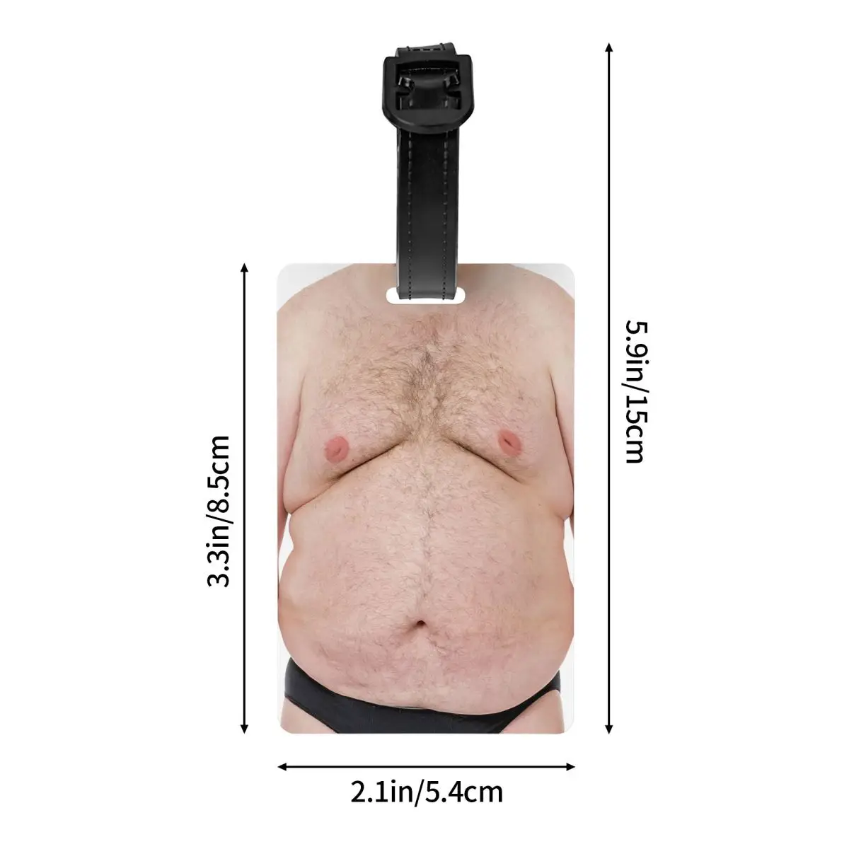 Harige buik bagagelabels voor reiskoffer Privacy Cover ID-label