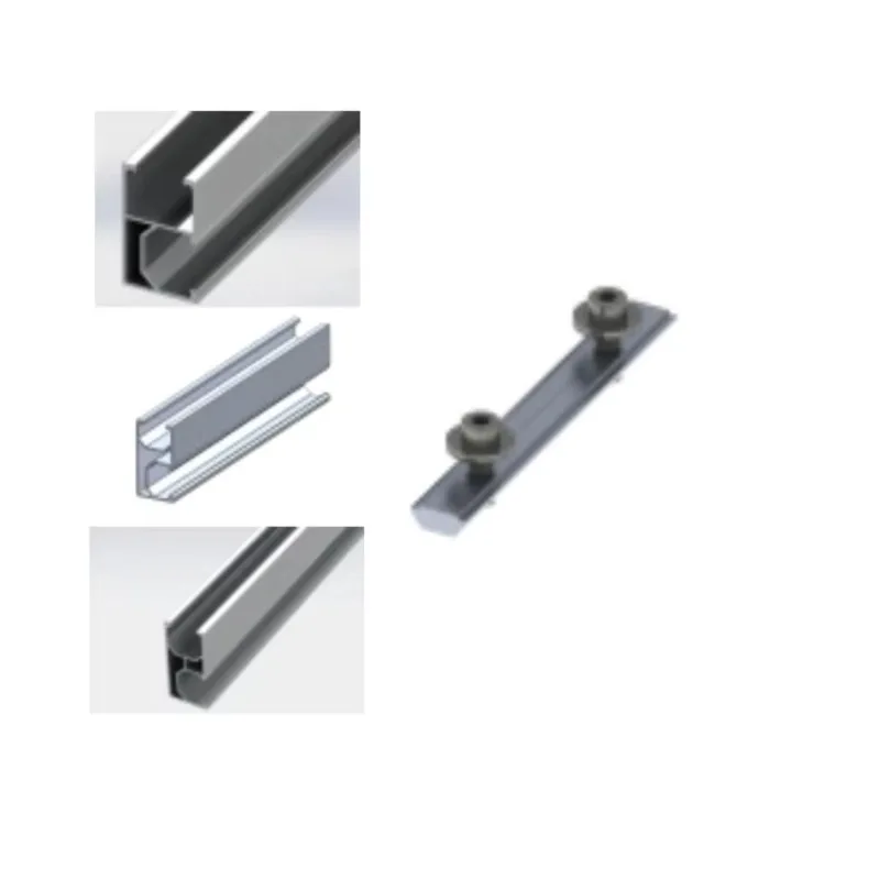 Empery Solar Aluminium Anodized Solar Mounting Rail Connectors EPR Model 300mm Length 15-Year Warranty for Roof Solar Systems - Detail 1