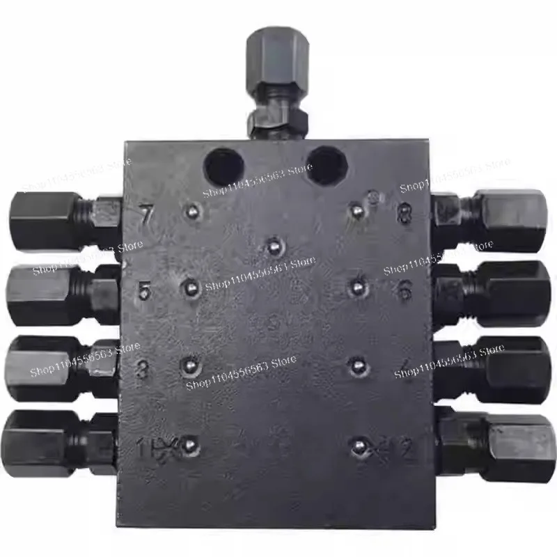 SSV8 Block Progressive Grease Dispenser - Industrial Lubrication Dispensers