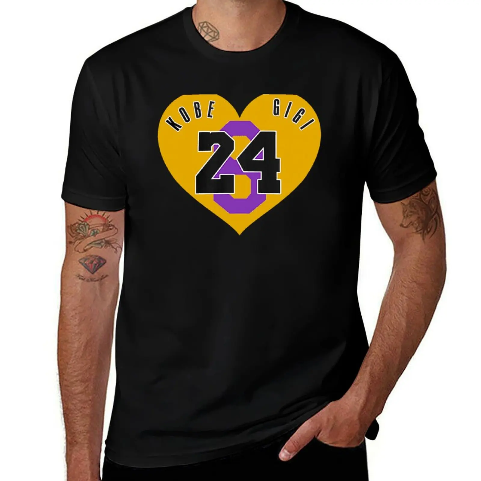 

Kobe and Gigi 8 24 Shirt T-Shirt designer shirts boys whites anime figures Short sleeve tee men