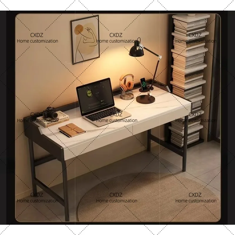 XXModern Rectangular Computer Desks Shelves Luxury Executive Reading Gaming Desk Notebook Adult Office Furniture