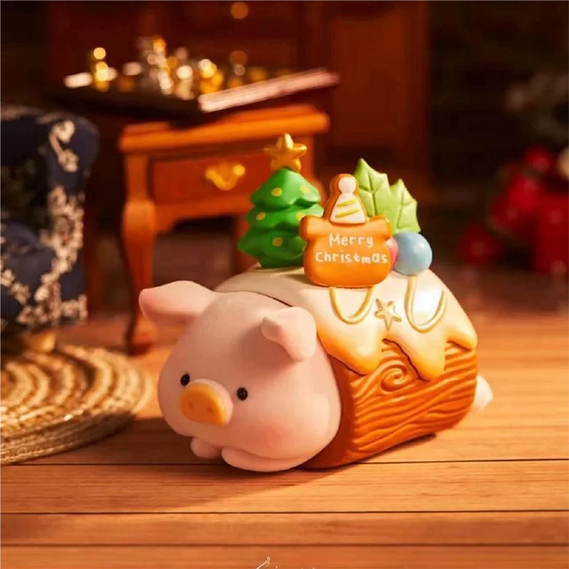 

Authentic Can Head Lulu Pig Christmas Town Trendy Collectible Doll Cute Blind Box Toy Display Piece Gift for Girls Birthday