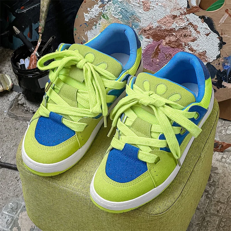 

Harajuku style Green Canvas Shoes Men Unisex Sneakers Original Fashion Skateboard Shoes Man Designer Vulcanized Sneakers Men