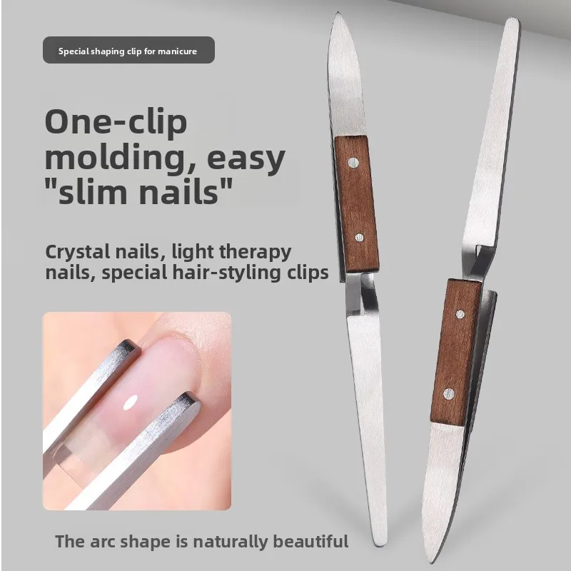Manicure Shaping Tweezers Curvature Correction Clip Nail Building Tool