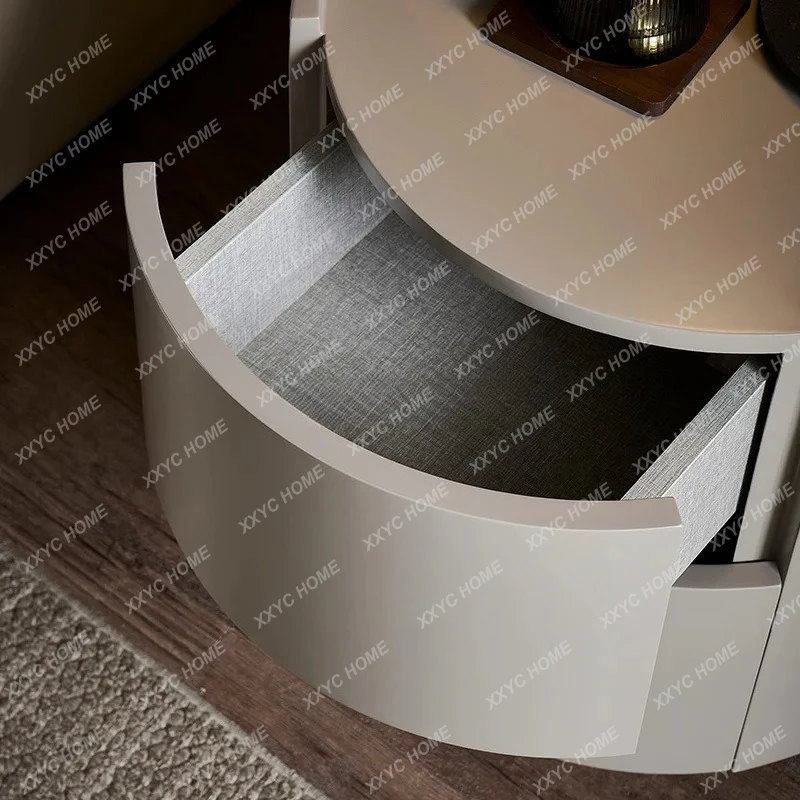 Italian creative bedside table household bedroom modern simple bedside storage cabinet small