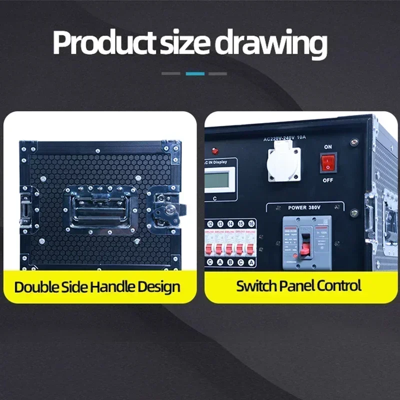 output power distribution of audio system stage Dj equipment 200A cam lock bracket box